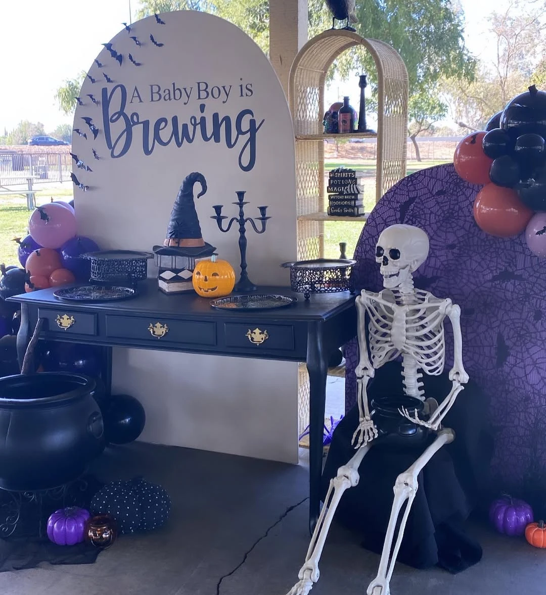 Witchy Brewing Dessert Station a little boo is due baby shower ideas